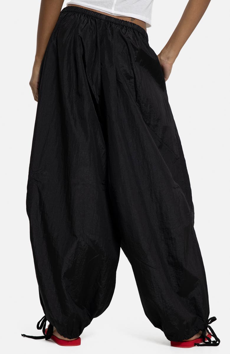 JADED LONDON Casual Nylon Balloon Joggers, Alternate, color, Black