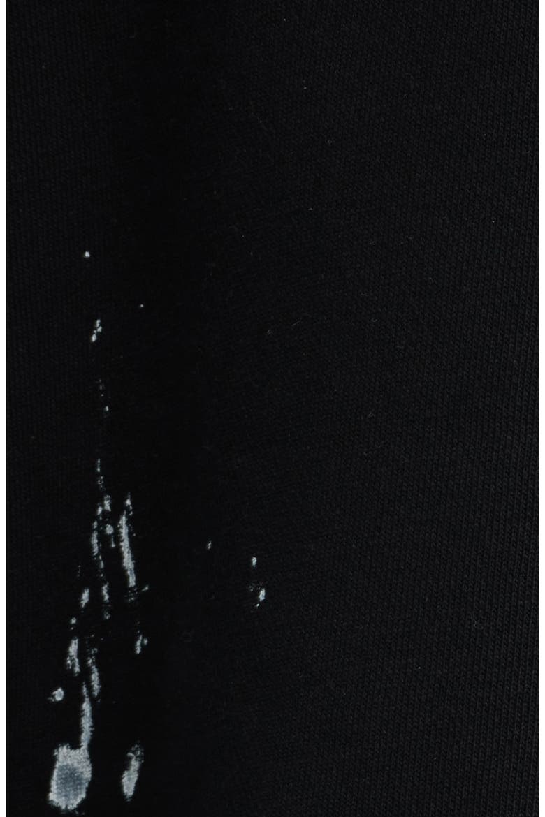Full Zip Cropped Hoodie, Alternate, color, JET BLACK SPRAY WASH