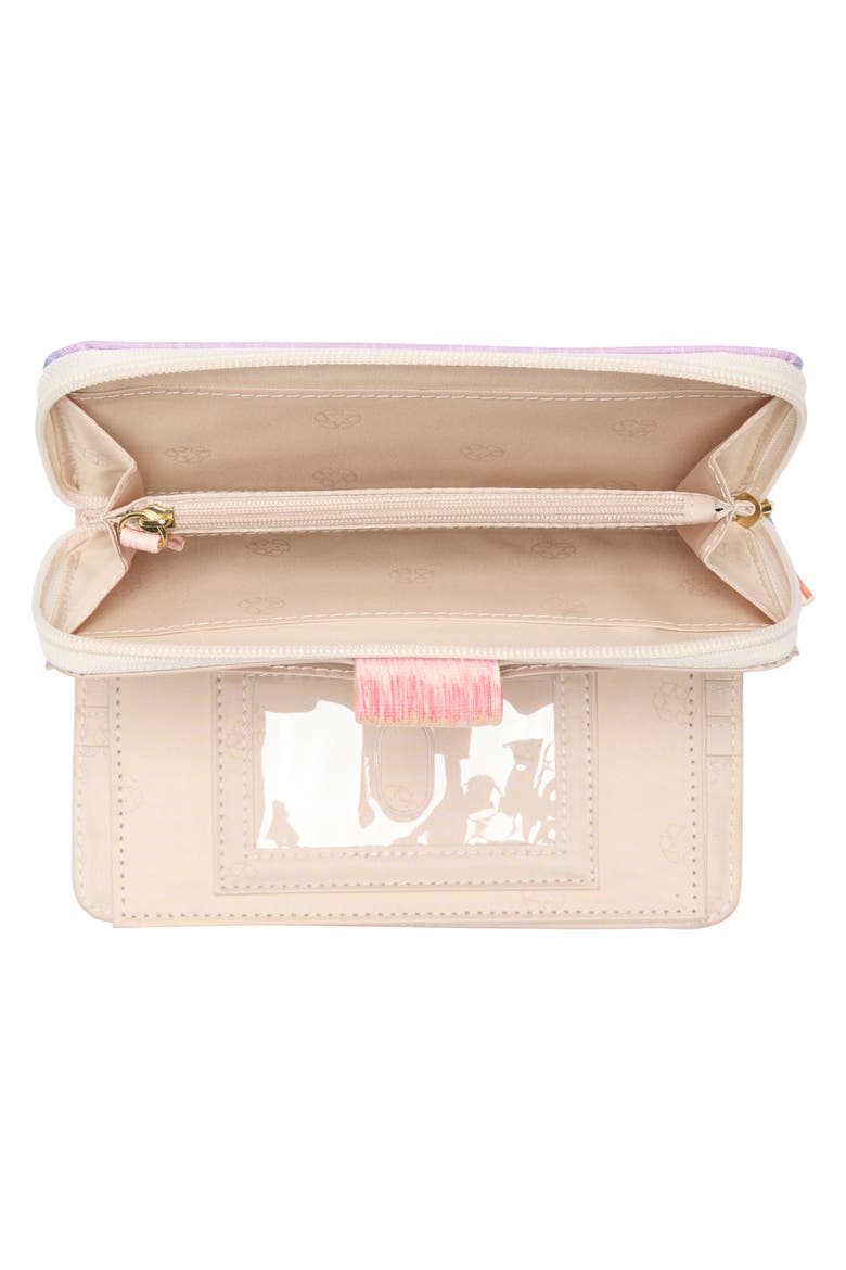 All In One Zip Wallet, Alternate, color, CHROMATIC WAVES