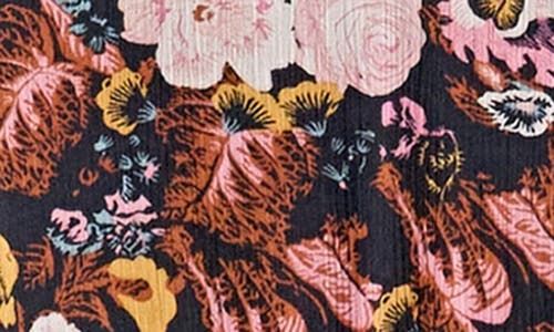 Endless Rose Print Belted Chiffon Romper In Multi