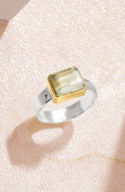 Ys Gems Dahlia Ring In Green