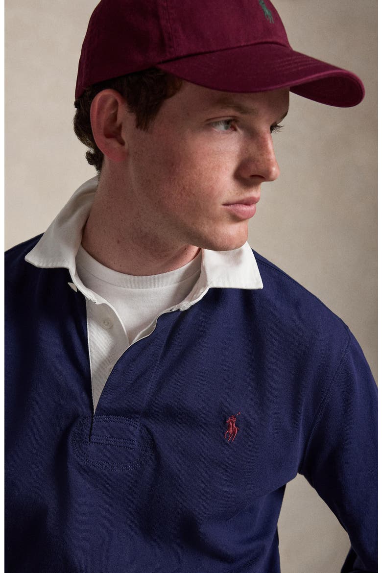 The Iconic Rugby Shirt, Alternate, color, NAVY