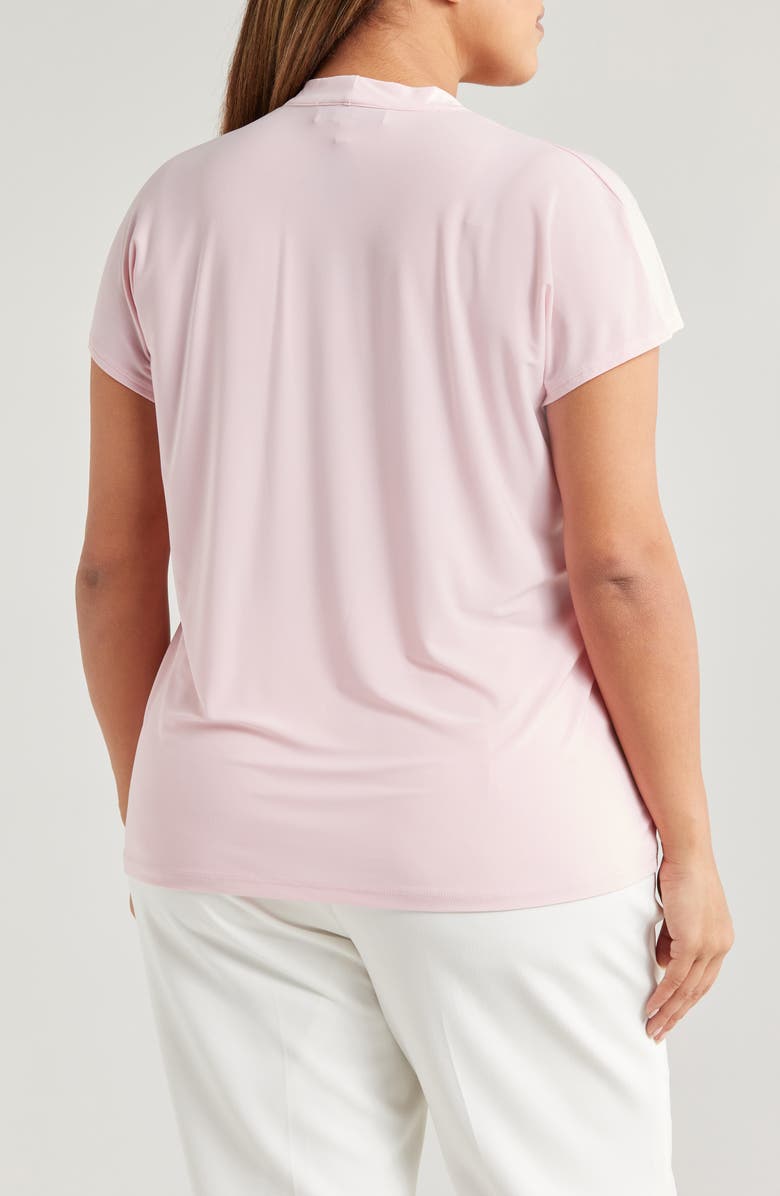 KASPER Draped V-Neck Top, Alternate, color, 