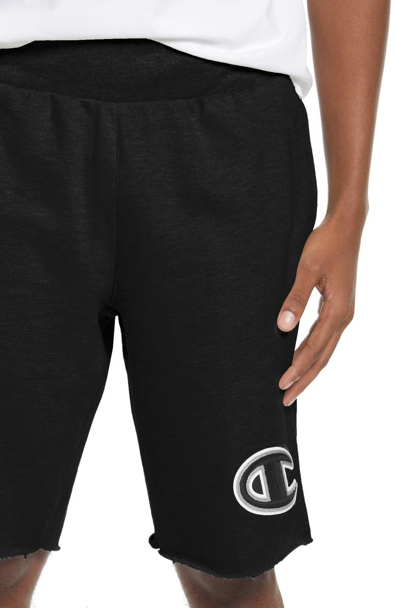 Champion Reverse Weave<sup>®</sup> Fleece Cutoff Shorts, Alternate, color,