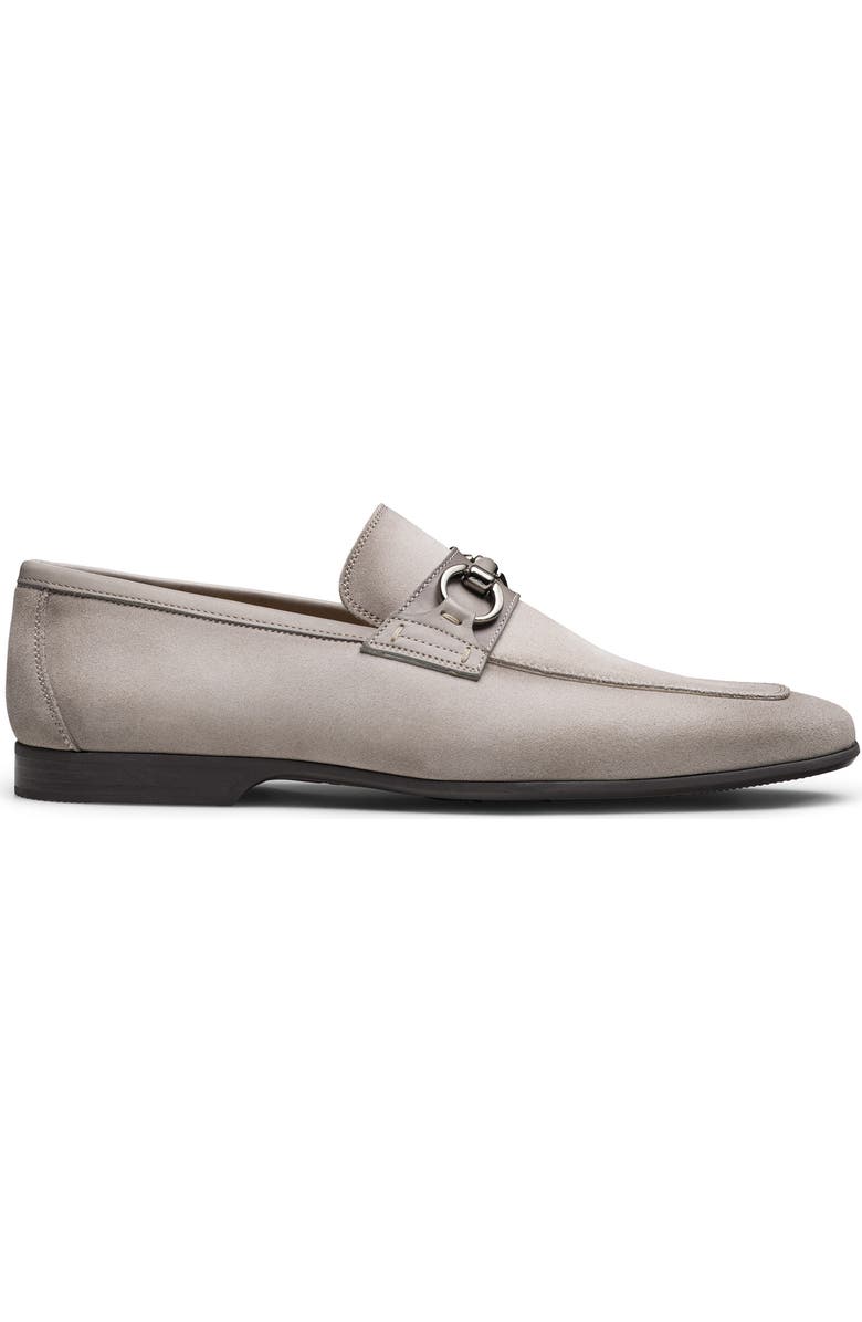 Magnanni Rafa V Water Resistant Loafer, Alternate, color, Bone Suede And White