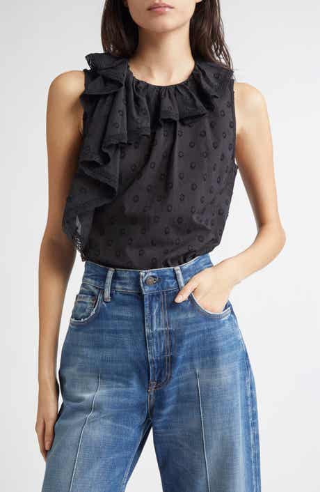 Ulla Johnson Thalia Ruffle Sleeveless Top