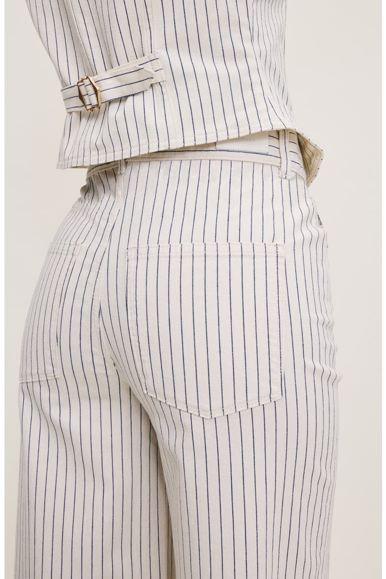 Hepburn Stripe High Waist Ankle Wide Leg Jeans, Alternate, color, SEASHELL STRIPE