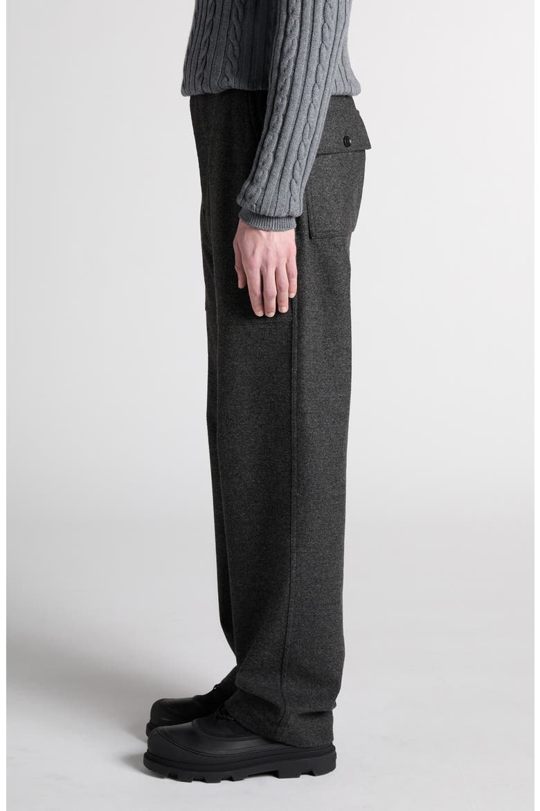 Knit Straight Leg Sweatpants, Alternate, color, DARK GRAY MELANGE