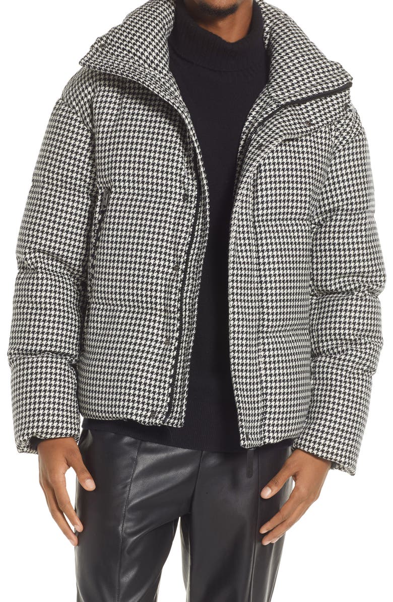 Mackage Houndstooth Puffer Jacket, Main, color, 