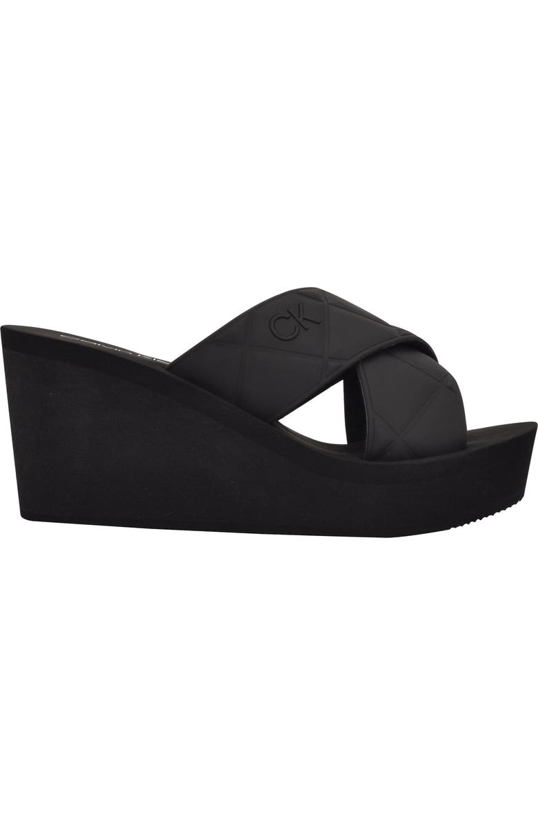 Calvin Klein Rhena Platform Slide Sandal, Alternate, color,
