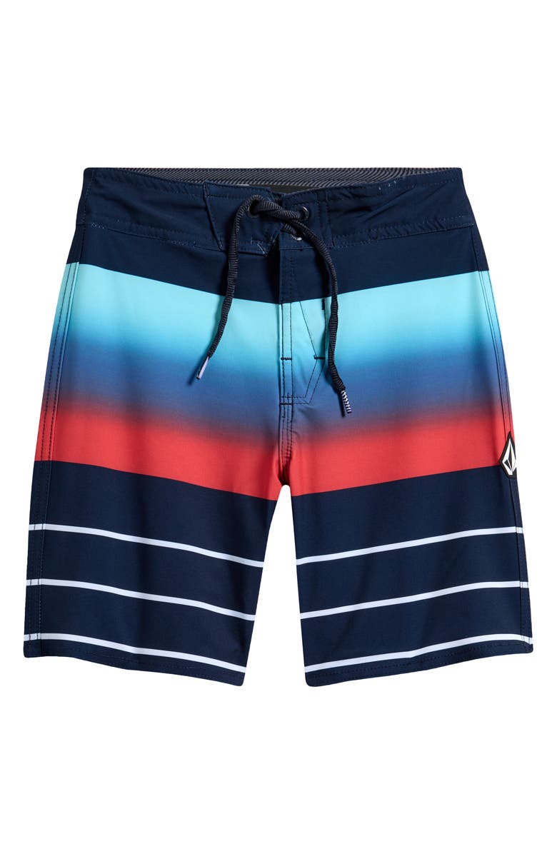 Volcom Kids' Ombré Mod Quarta Swim Trunks, Main, color, 