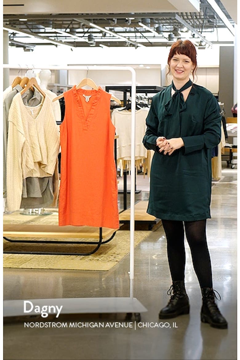 Two Palms Double Ruffle Linen Dress video