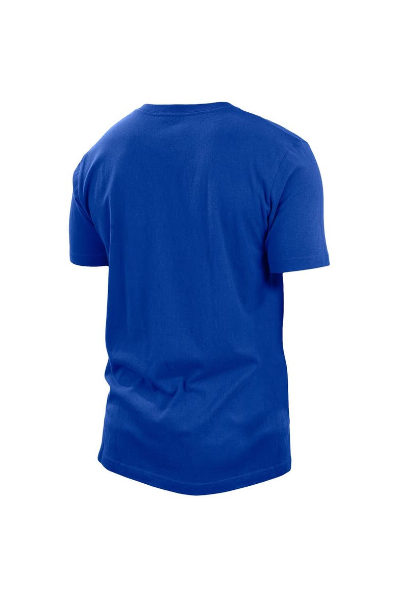 Men's New Era Royal Los Angeles Rams Split Logo 2-Hit T-Shirt, Alternate, color, Royal