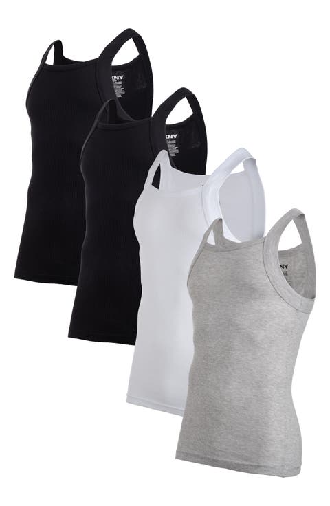 Pack of Four Square Neck Tank Tops