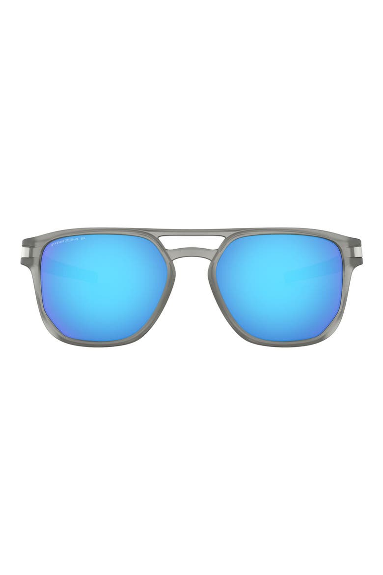 Prizm™ Latch™ Beta 54mm Polarized Square Sunglasses, Main, color, GREY