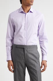 Ralph Lauren Purple Label Aston Lavender Cotton Button-Up Shirt