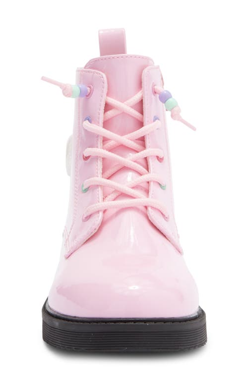 Harper Canyon Kids' Victorya Heart Combat Boot In Pink
