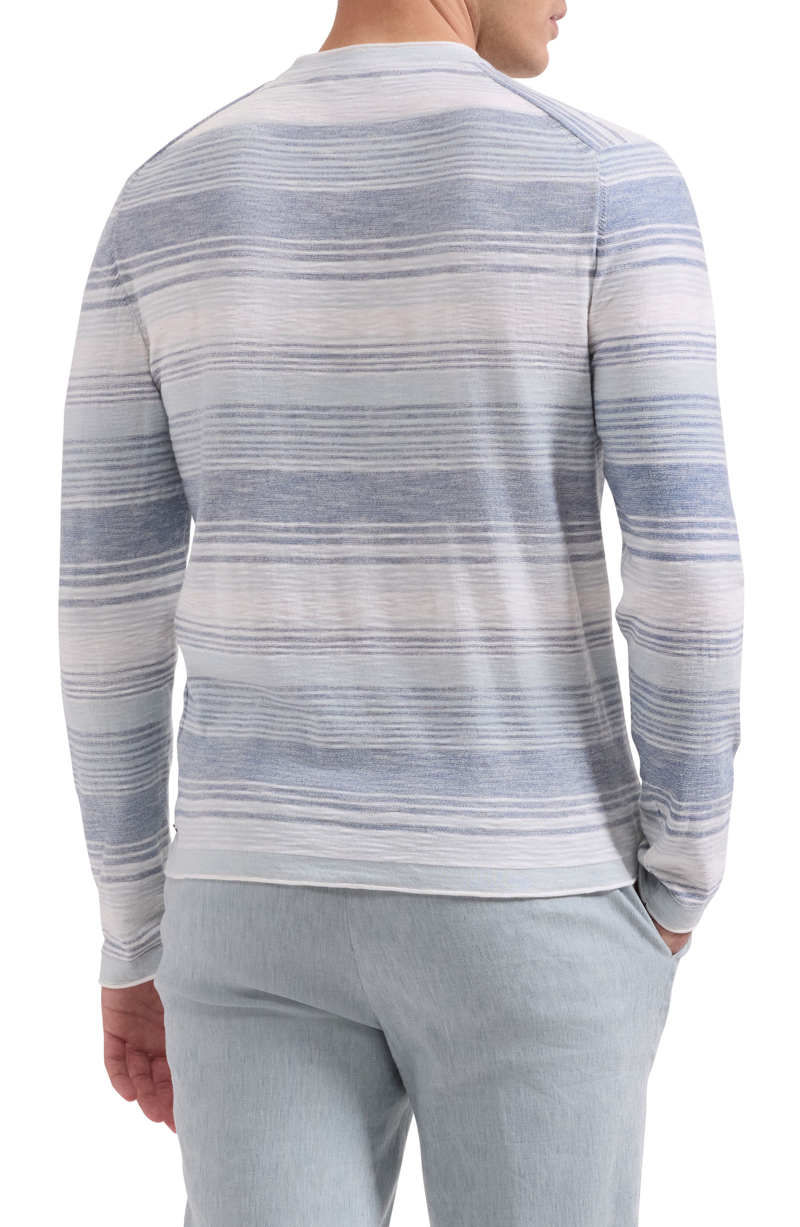 Stripe Cotton Crewneck Sweater - image 2