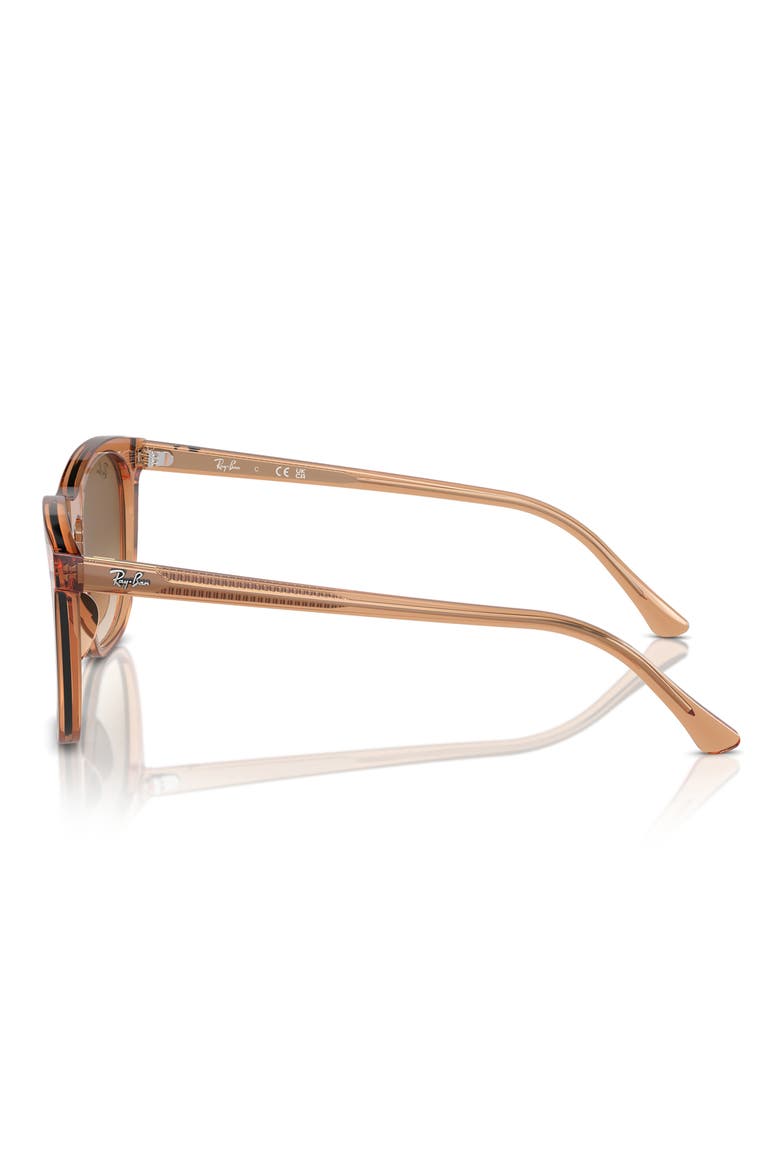 53mm Square Sunglasses, Alternate, color, TRANSPAREN