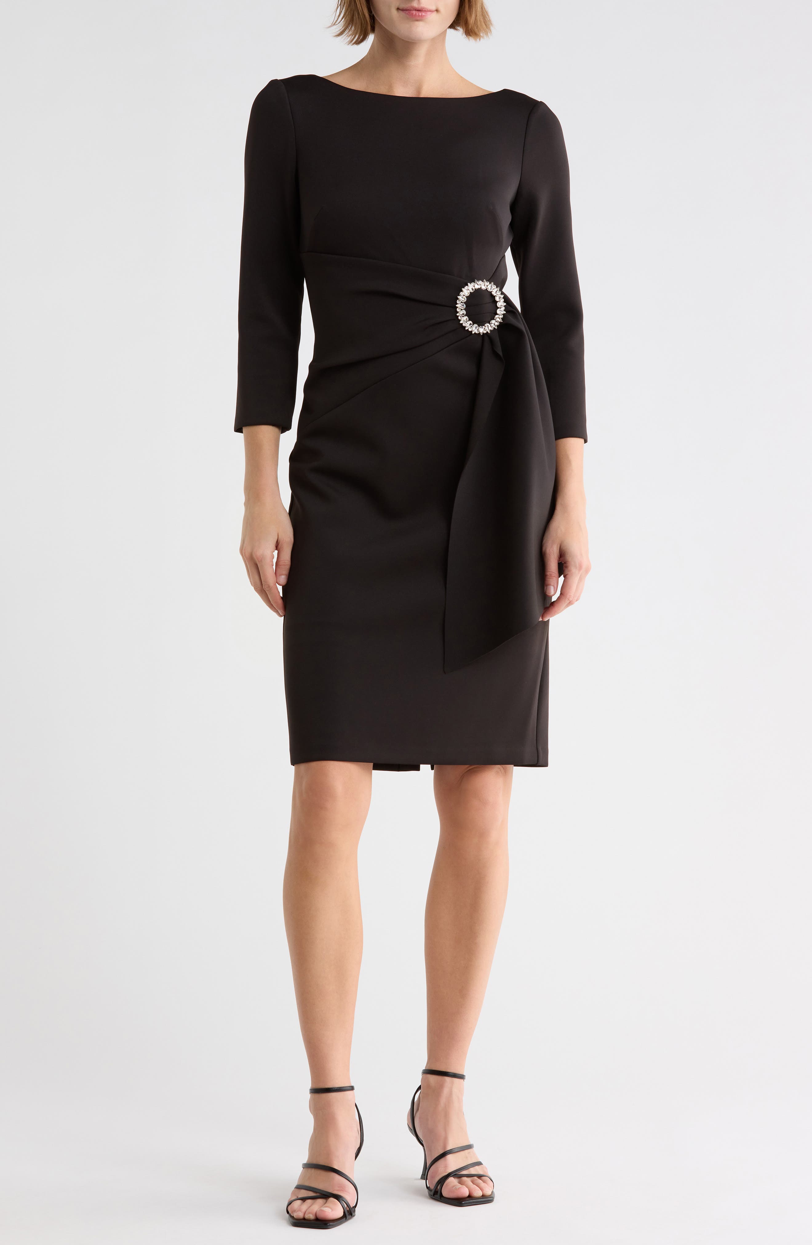 Sashed Sheath Dress