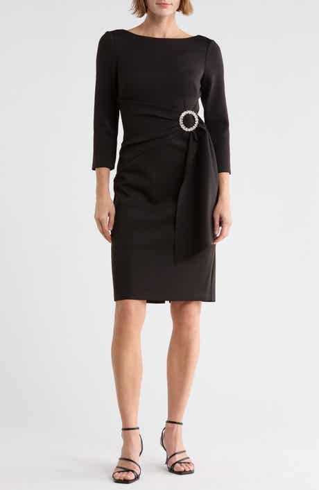 Sashed Sheath Dress