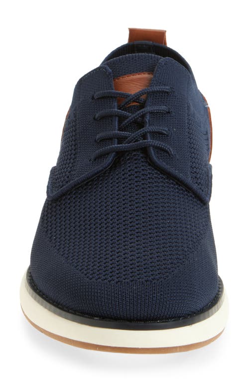 Nordstrom Rack Milo Hybrid Knit Sneaker Derby In Navy Blazer