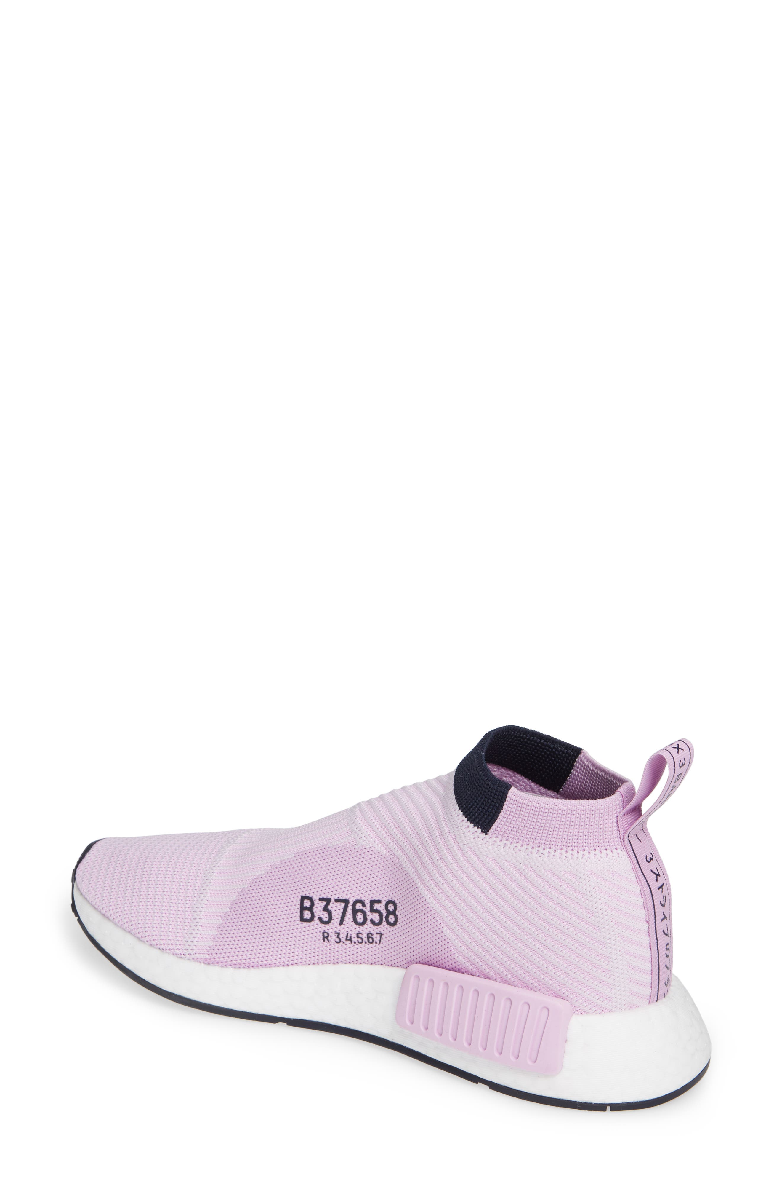 NMD_CS1 Primeknit Sneaker, Alternate, color, CLEAR LILAC/ LEGEND INK