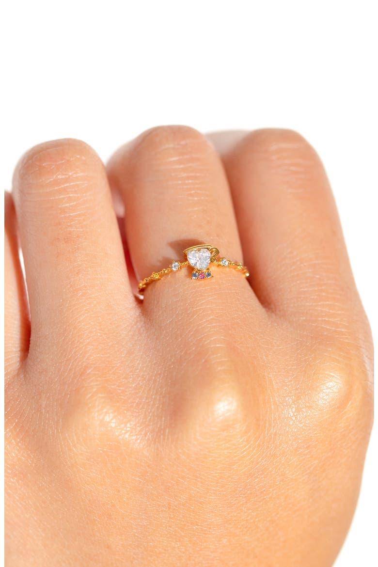 x Disney Beauty and the Beast Chip Ring, Alternate, color, GOLD