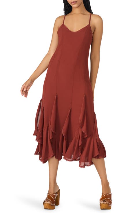 Inari Ruffle Midi Dress