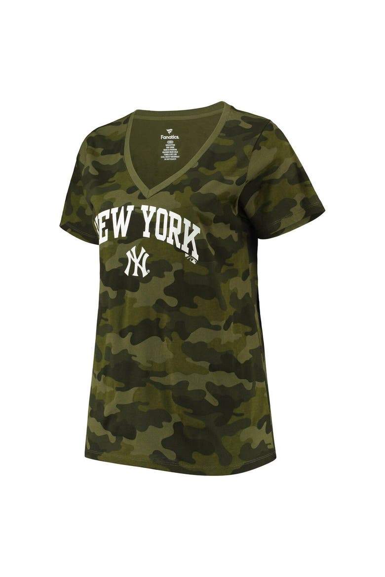 Women's Gerrit Cole Camo New York Yankees Player V-Neck T-Shirt, Alternate, color, Camo