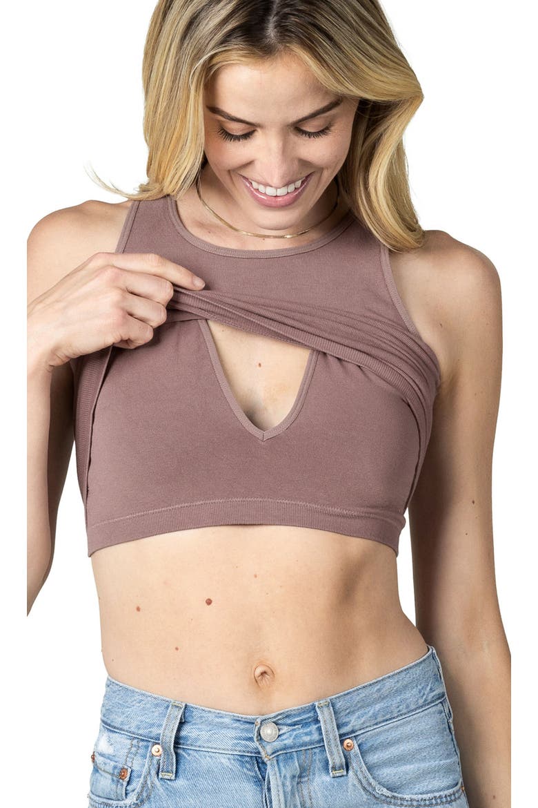 Sublime Maternity & Nursing Longline Bra Top, Main, color, Twilight