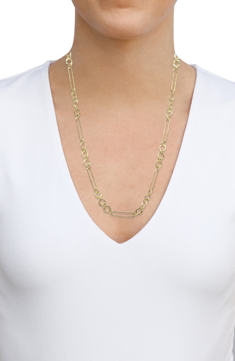 Armenta Sueno Paper Clip Chain Necklace, Alternate, color, Gold