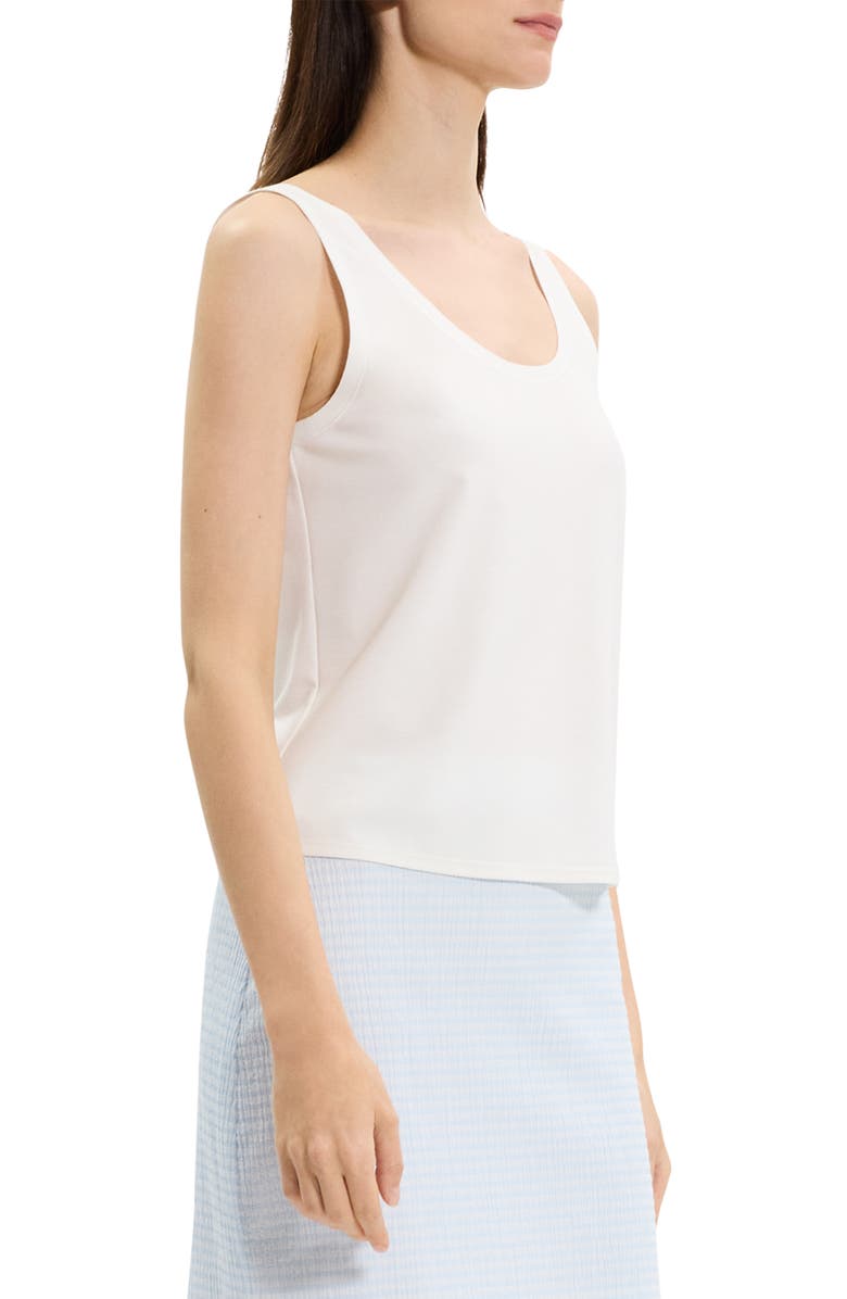 Theory Raw Trim Tank, Alternate, color, White