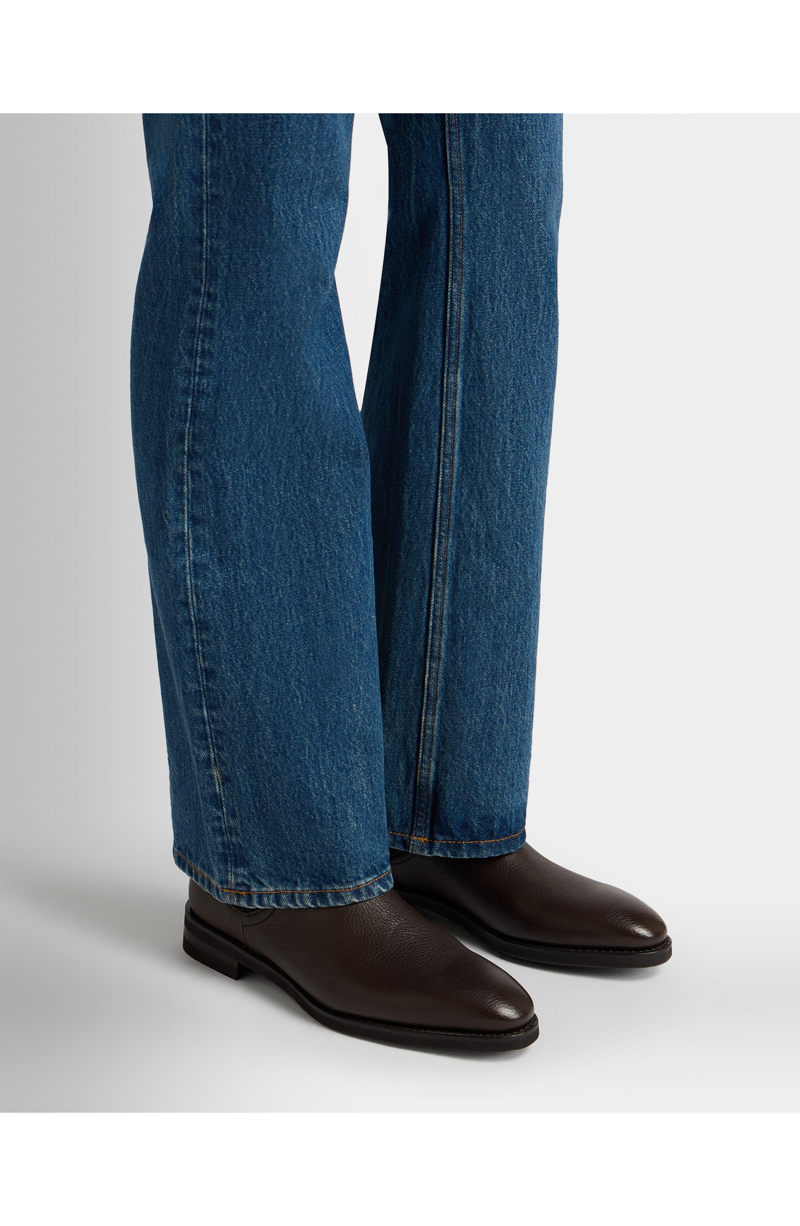 Scribe Un Bootie in Grained Leather - image 4
