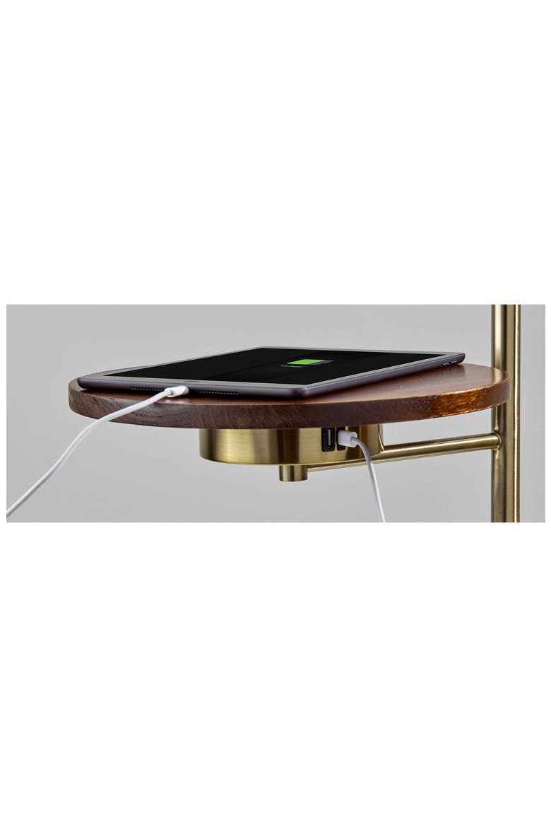 JOEL WIRELESS CHARGING FLOOR L, Alternate, color, ANTIQUE BRASS