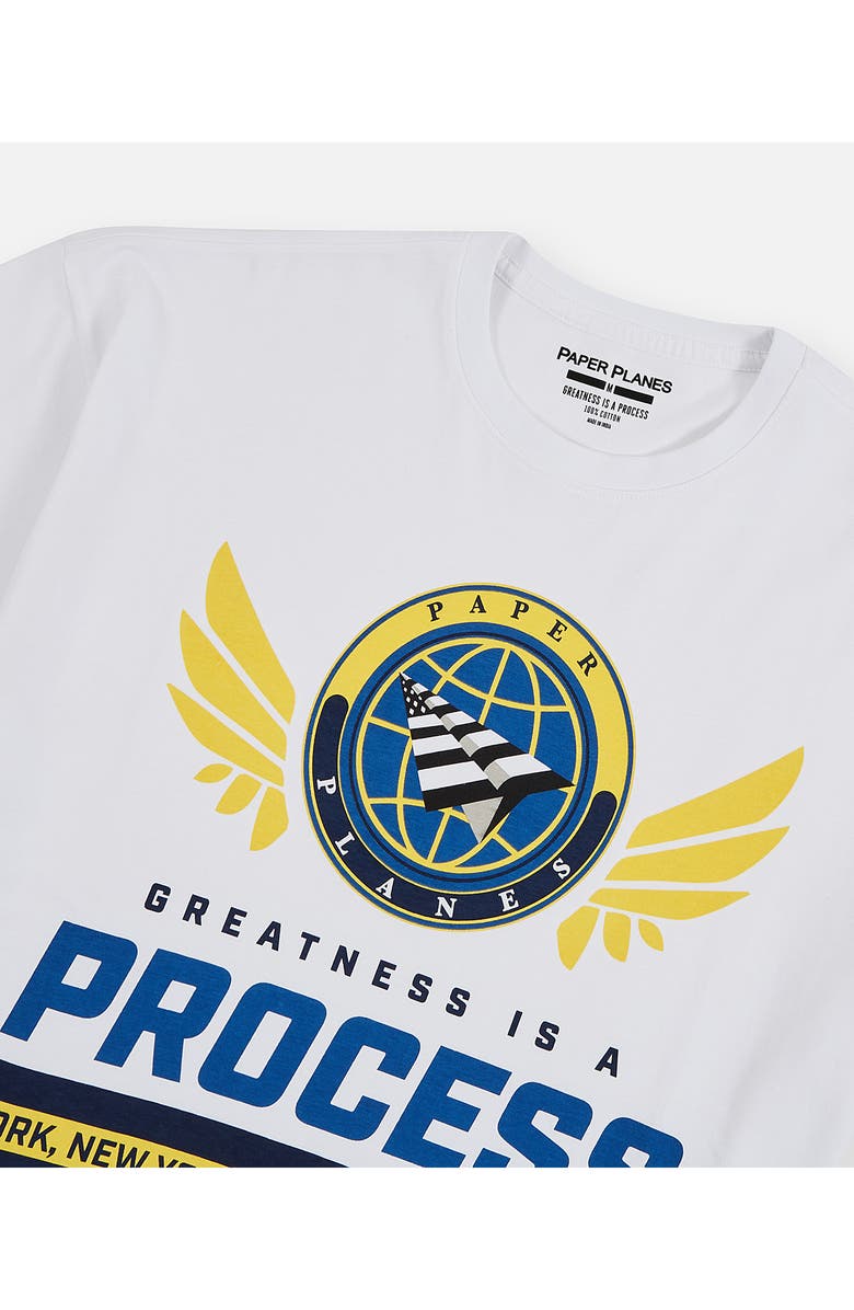 PAPER PLANES NY Dreams to Reality Graphic T-Shirt, Alternate, color, White