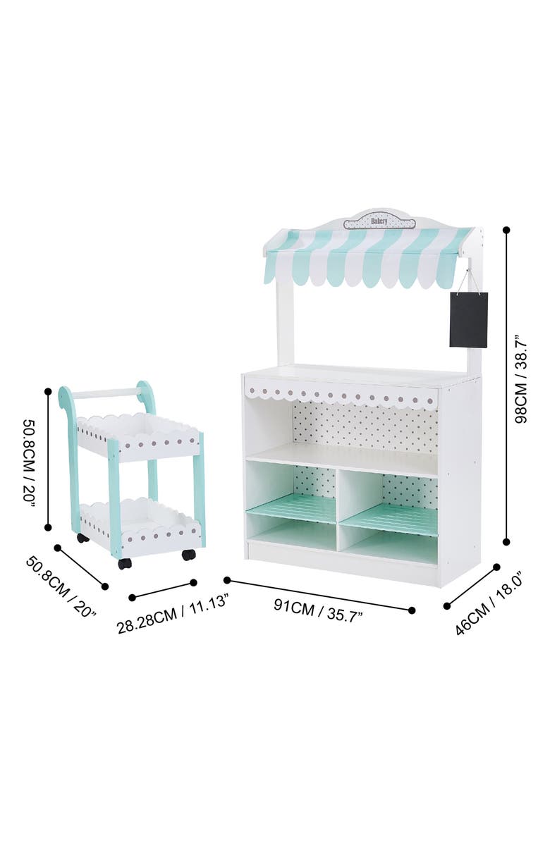 Teamson Kids My Dream Bakery Playset, Alternate, color, White / Petrol