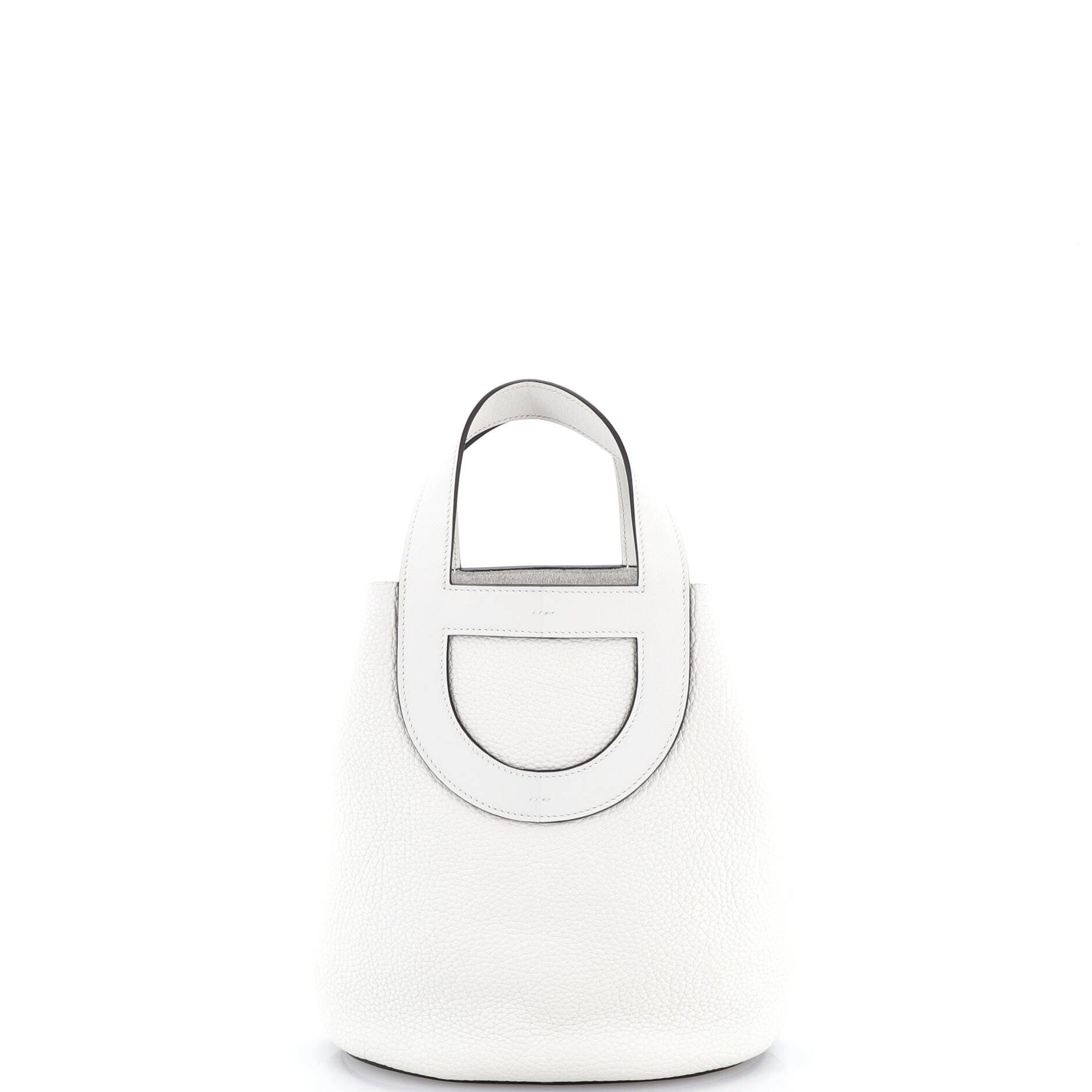 Pre-Owned Hermes In-The-Loop Bag Clemence with Swift 23, Alternate, color, New White