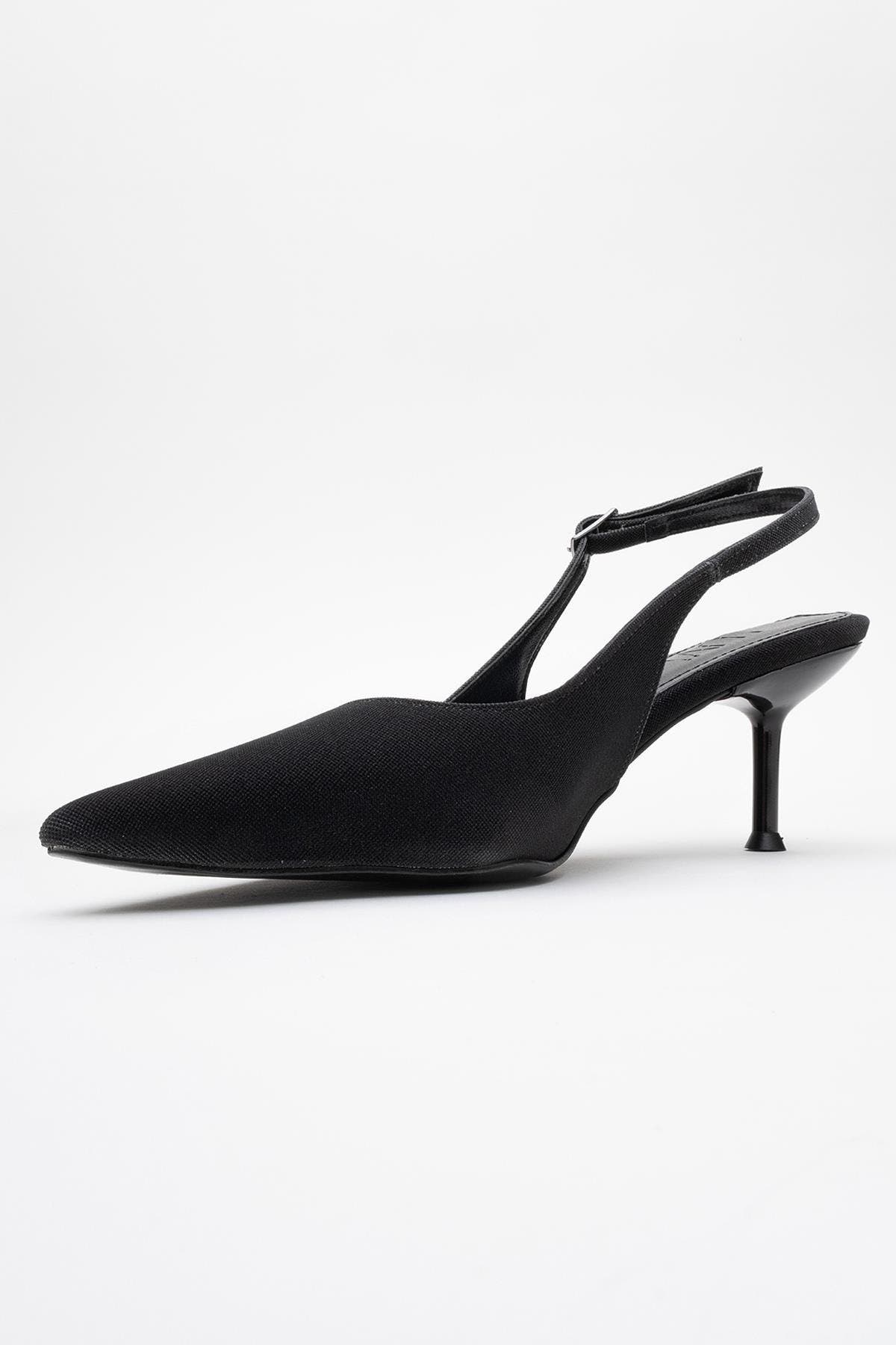Caisa Slingback Pointed Toe Pump, Alternate, color, Black