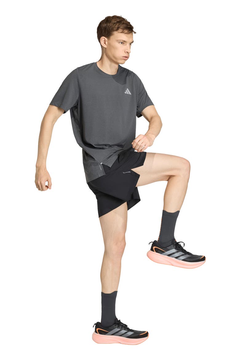 Adi365 Running Shorts, Alternate, color, BLACK/ GREY SIX