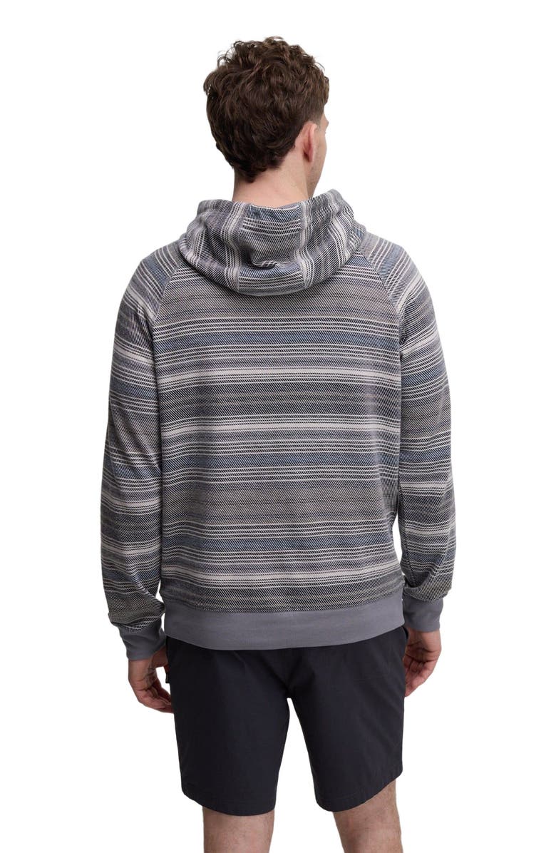 tentree Woodrow Hoodie, Alternate, color, Meteorite Black Multi Stripe