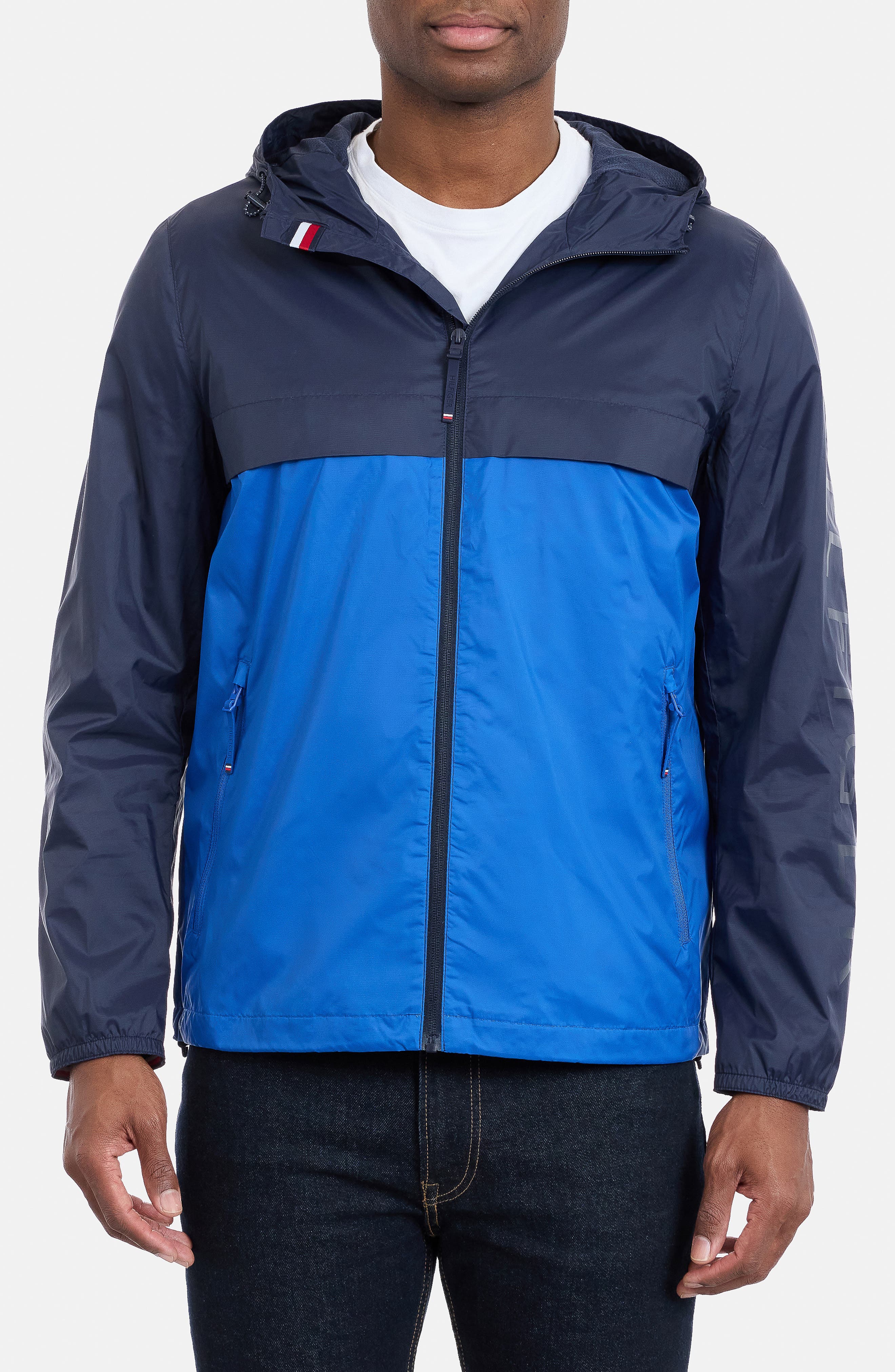 Colorblock Hooded Windbreaker