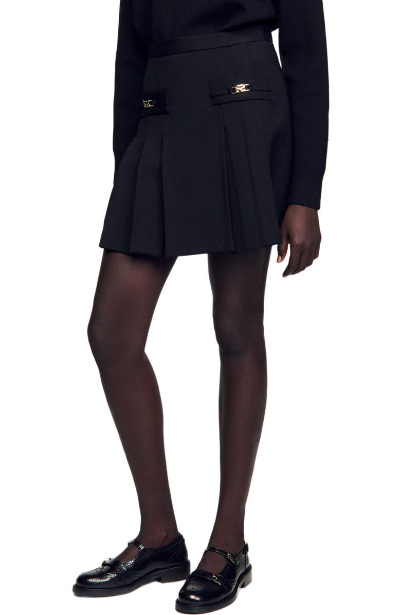 SANDRO Multi-Buckle Mary Jane loafers, Alternate, color, Black