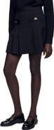 SANDRO Short pleated skirt