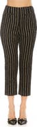 Alexia Admor Clio Stripe Crop Tapered Leg Pants