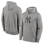 Nike Men's Nike Heather Gray New York Yankees Primary Logo Therma Hoodie