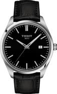 Tissot PR 100 Quartz Leather Strap Watch, 40mm