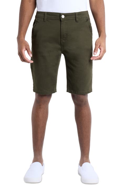 Flat Front Chino Shorts