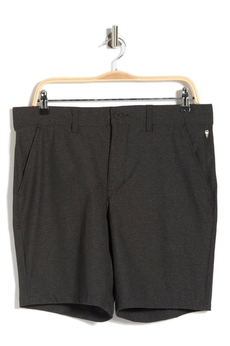 Kelton Tech Chino Shorts, Alternate, color, BLACK