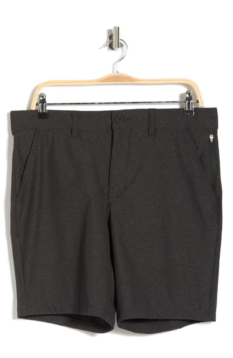 DKNY SPORTSWEAR Kelton Tech Chino Shorts, Alternate, color, Black